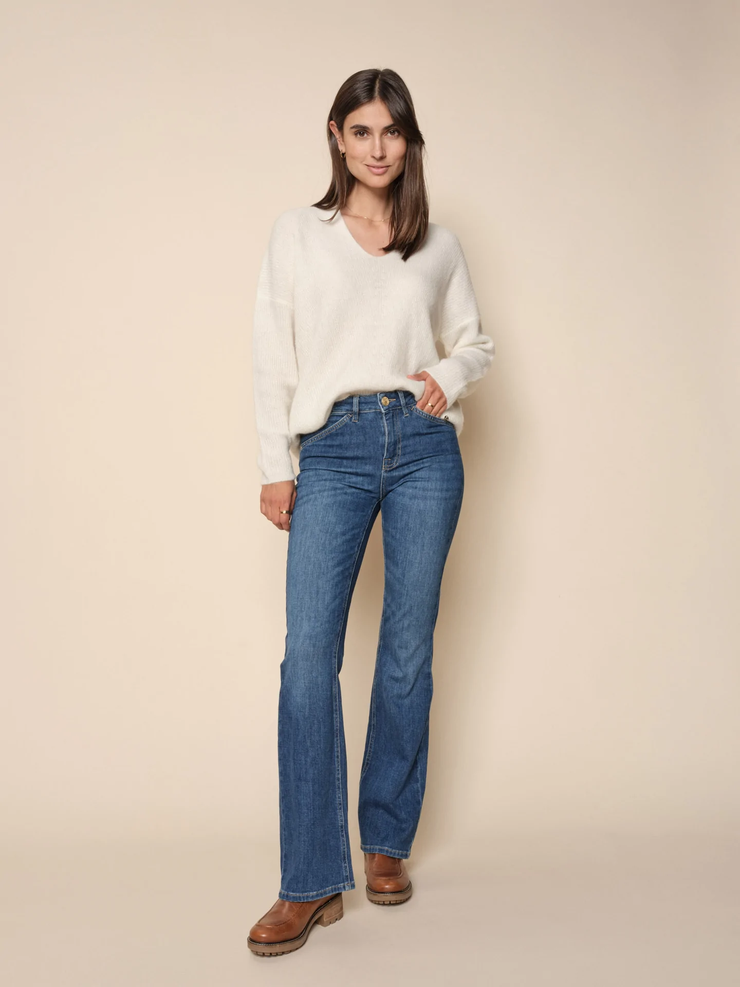 MOS MOSH Jeans Alli Ease Flare Blue 28