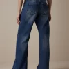 Summum 4s2447-Jeans wide leg soft flowy twill