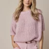 Summum 7s5743-Boxy sweater chunky mohair blend knit