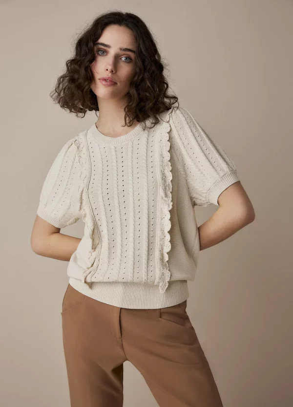 SUMMUM Pullover short sleeve sweater