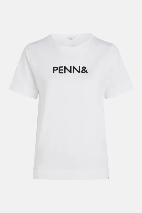 Penn&INK N. Y Logo T-Shirt weiss W23F1379