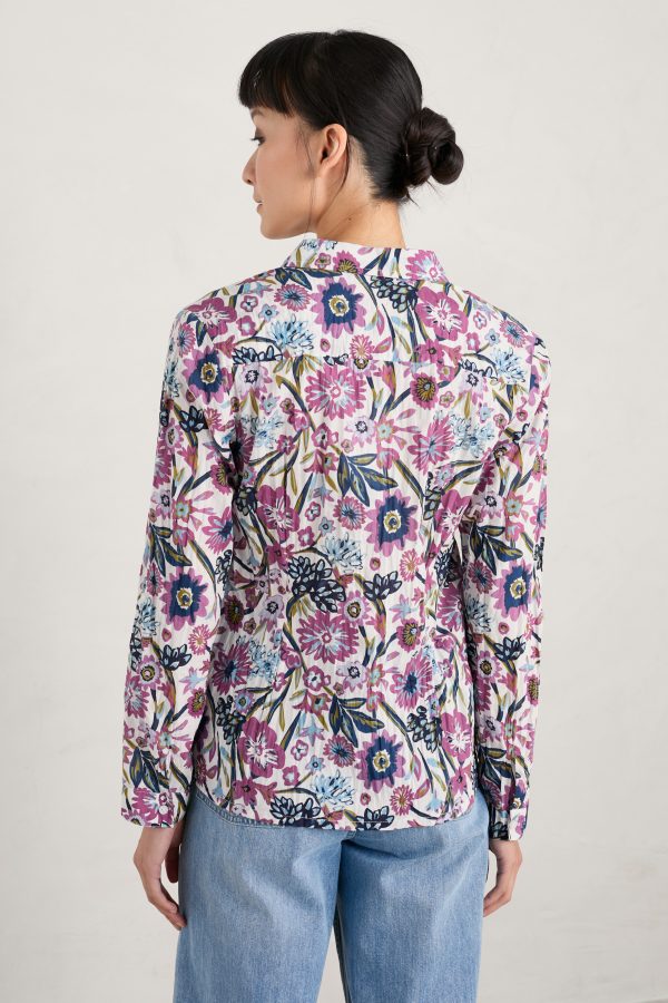 Larissa Shirt - Floral Terrain Chalk -