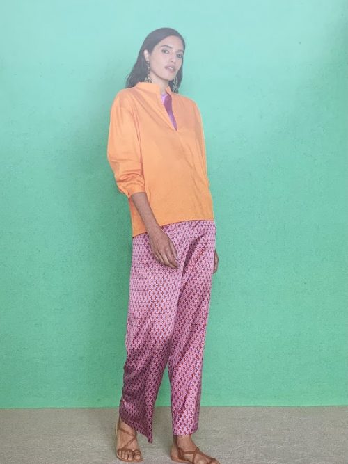NIU FAshion Hose Bojan trousers SS24211T000 farbe saffron_1