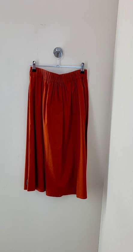 NIU FASHION Rock Gatherd short skirt SS24412T001 Saffron M